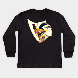 Powerful Colorful Axe Kids Long Sleeve T-Shirt